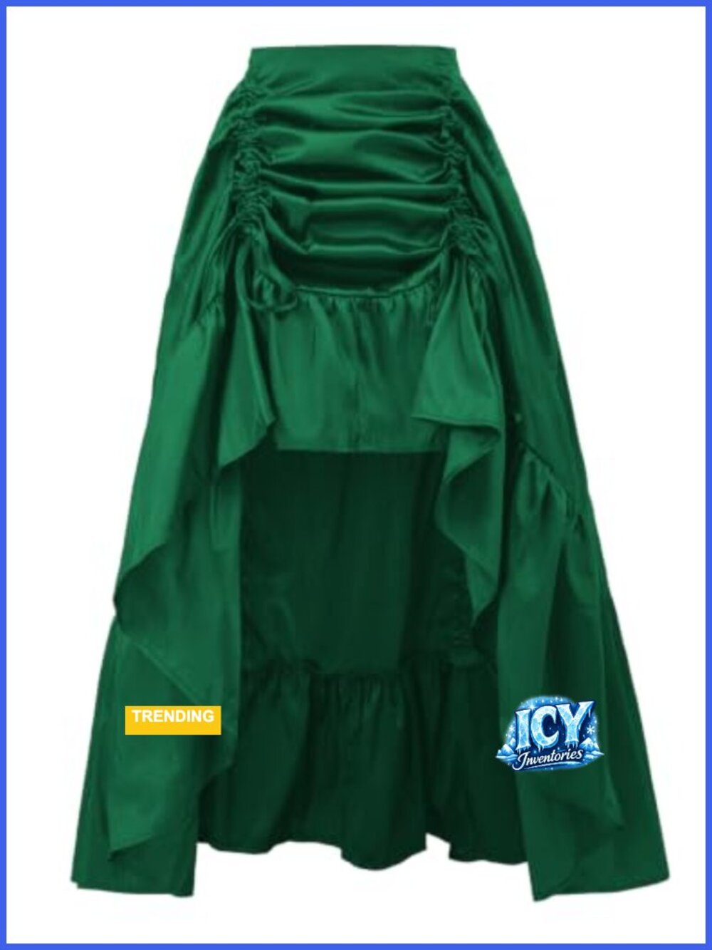Women's Adjustable High-Low A-Line Maxi Skirt for Halloween Costume,